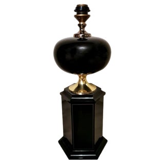 French Hollywood Regency Style Table Lamp attributed to Maison Jansen, 1970 For Sale
