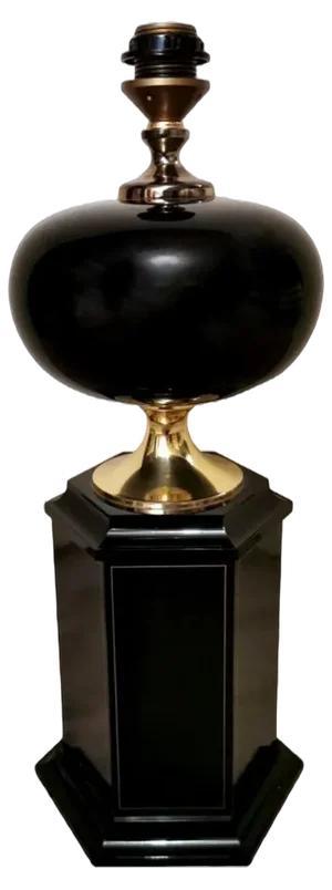 French Hollywood Regency Style Table Lamp attributed to Maison Jansen, 1970