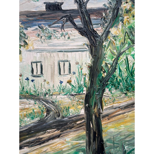 Mid-Century Modern Stig Allan, Summer House on Söderåsen, 1950s, Oil on Canvas, Framed For Sale - Image 3 of 15