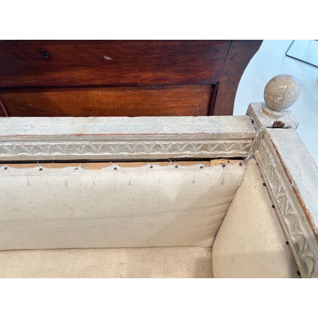 Antique Swedish Neoclassical Bench For Sale - Image 10 of 10