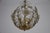 Metal Brass and Crystal Glass Chandelier attributed to Ernst Palme for Palwa, 1960s For Sale - Image 7 of 14