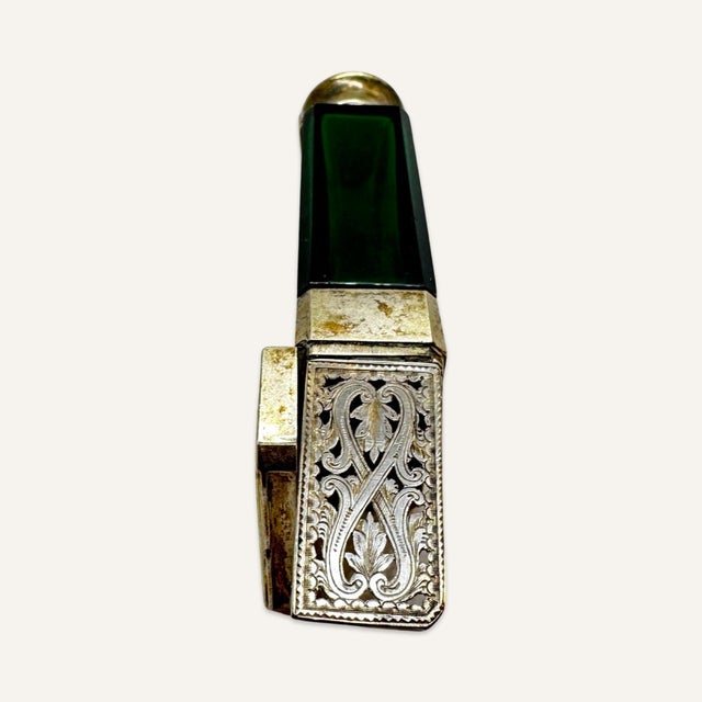 Metal Mid 19th Century Victorian Integrated Vinaigrette by Sampson Mordan & Co, London For Sale - Image 7 of 12