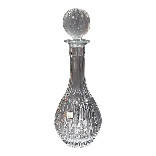 Late 20th Century Marquis by Waterford Clear Crystal Barcelona Decanter For Sale
