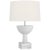 Ray Booth by Visual Comfort Signature Eadan 26" Table Lamp in Plaster White with Linen Shade For Sale
