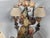 1970s Vintage Italianate Polychrome Carved Wood Fruit & Iron 6-Light Chandelier For Sale - Image 5 of 15