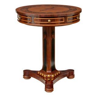 French Circular Side Table, 1990 For Sale