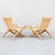 Hans Wegner Model 512 Folding Chairs in Rattan & Ash For Sale - Image 16 of 18