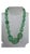 Green Gemstone Fluorite Bead Necklace Tumble Large Smooth Green Polished Nugget Adjustable Length For Sale - Image 8 of 18