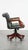 English Green Cowhide Chesterfield Desk Chair on Wheels For Sale - Image 3 of 15