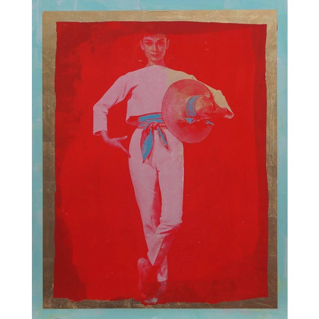 Figurative Audrey Hepburn Painting by Dane Shue For Sale - Image 3 of 3