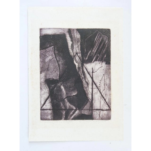 1978 Abstract Etching by Mary West For Sale - Image 4 of 5