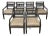 Beautiful Set of 6 Custom Dining Chairs For Sale
