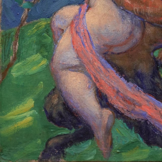 'Nymphs and Satyrs' by Gerhard Gyllenhammar, Circa 1910, Bacchanalia, Mythology, Swedish Modernist, Paris, Nya Nisse For Sale In Monterey, CA - Image 6 of 11