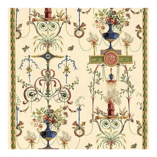 Schumacher Terracina Arabesque Fabric- 8 Yards For Sale