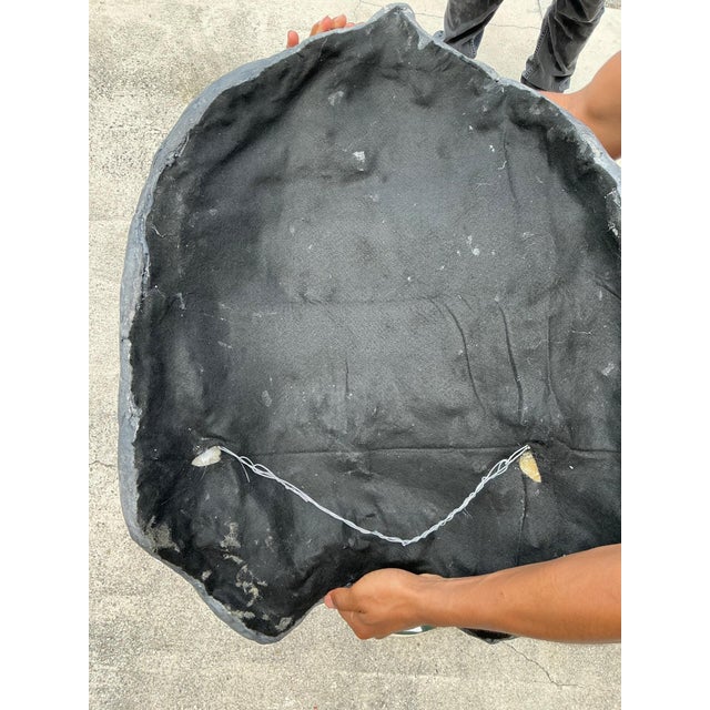 Vintage Italian Scagliola Artisanal Pigmented Plaster Turtle Shell For Sale - Image 16 of 17