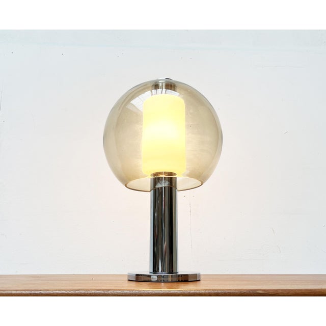 Mid-Century Space Age Chrome and Glass Globe Table or Floor Lamp, 1960s For Sale - Image 12 of 18