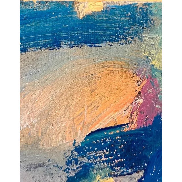 Gold Jean Krille, Landscape 145, Oil on Masonite, 1980s For Sale - Image 8 of 13