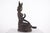 Figure of a Nepalese female goddess in green copper alloy, 19th century. H 41 cm x W 28 cm x D 20 cm, 5490 grams....