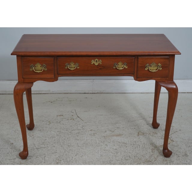 Age: C.1975 Details: Dovetailed Drawer Construction Quality Construction Queen Anne Legs & Pad Feet Solid Brass Hardware...