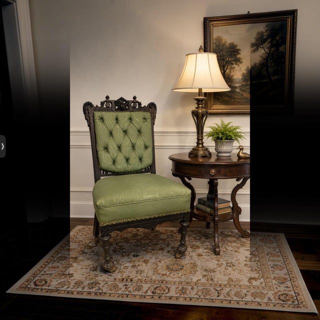 “Rare Victorian Eastlake Carved Griffin Side Chair, C. 1880, “Rare Victorian Eastlake Carved Griffin Side Chair, C. 1880, Original Finish For Sale - Image 12 of 12