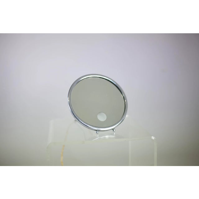 French Silver Illuminating Mirror, 1950s For Sale - Image 14 of 14