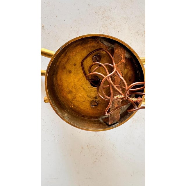 Sconce in Brass Floral Pattern, Italy, 1960s For Sale - Image 4 of 11