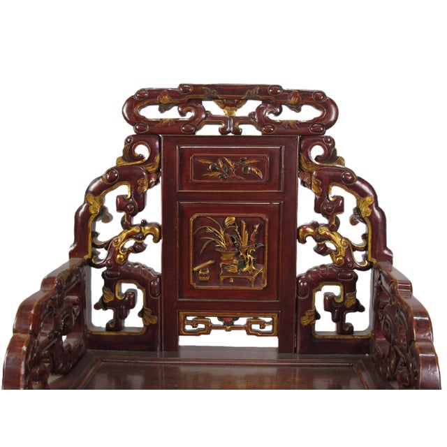 Antique Chinese Taishi Chairs, a Set of 4 For Sale - Image 9 of 12