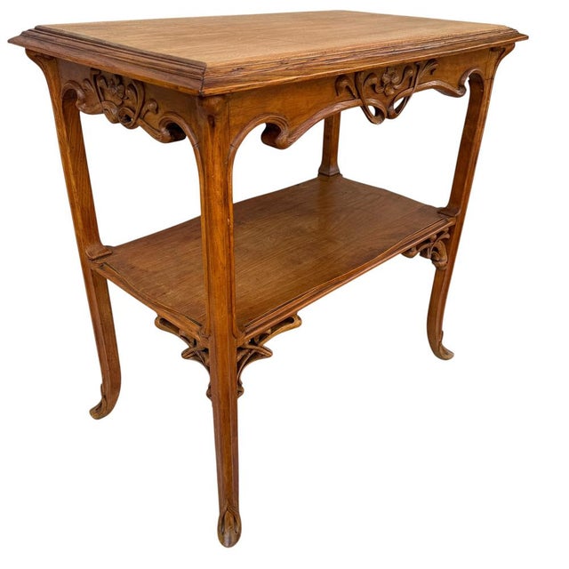 Art Nouveau Side Table in the style of Émile Gallé, France, 1890 For Sale - Image 3 of 17