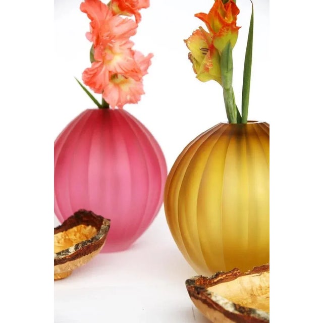 Wood Amber Poppy Stacking Vessel by Pia Wüstenberg For Sale - Image 7 of 12