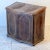 19th Century French Oak and Leather Log or Storage Box, 1890s For Sale - Image 4 of 11