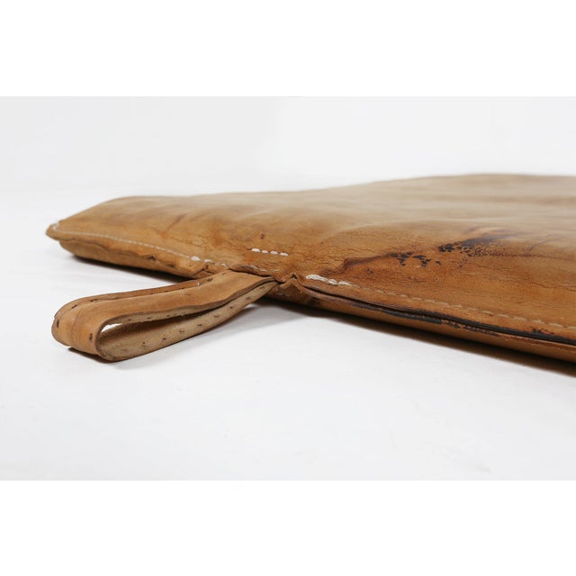 Vintage Industrial Gym Mat in Thick Cow Leather, Belgium, 1930s For Sale - Image 6 of 10