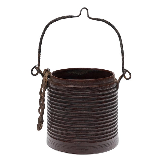 Chinese Miao Bamboo Tea Container, C. 1920 For Sale