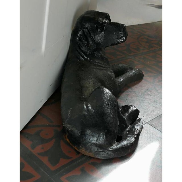 Vintage Black Labrador Door Stop, 1960 For Sale - Image 11 of 12