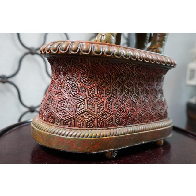 Vintage Asian Elephant Sculptural Table Lamp For Sale In San Antonio - Image 6 of 8