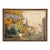 Antique Framed Oil Painting on Canvas by Victor Fermans 'Autumn Village Scene' For Sale