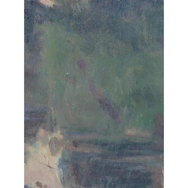Impressionist Oil Painting: Ukrainian Rural Landscape Art, 1966 46-35 For Sale - Image 4 of 6