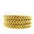 Gold Vintage Italian 18k Gold Three-Row Chevron Bracelet, Circa 1970 For Sale - Image 8 of 10