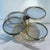 1970s Leon Rosen for Pace Collection Brass Marble Multi-Circle Coffee Table For Sale - Image 5 of 7