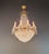 Baroque Antique French Empire Crystal Tent and Basket Chandelier Brass For Sale - Image 3 of 14