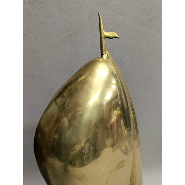 Metal Large Mid-Century Vintage Brass Sailboat For Sale - Image 7 of 10