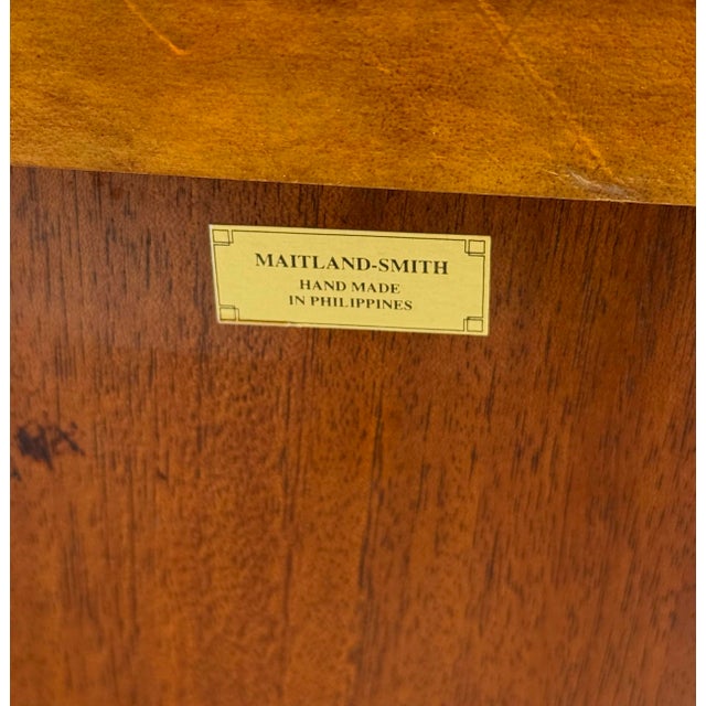 Wood Vintage MCM Maitland Smith Inlaid Pyramidal Chest of Drawers For Sale - Image 7 of 7