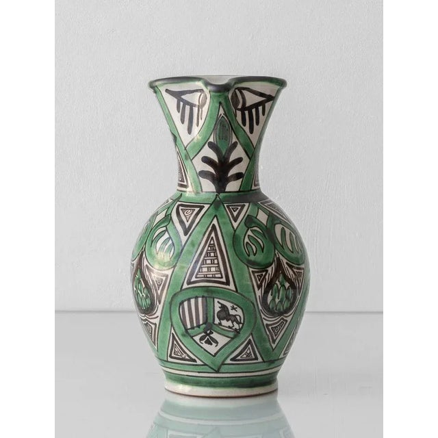 Mid-Century Modern Mid-Century Spanish Mudéjar Style Ceramic Pitcher by Domingo Punter, 1970s For Sale - Image 3 of 18