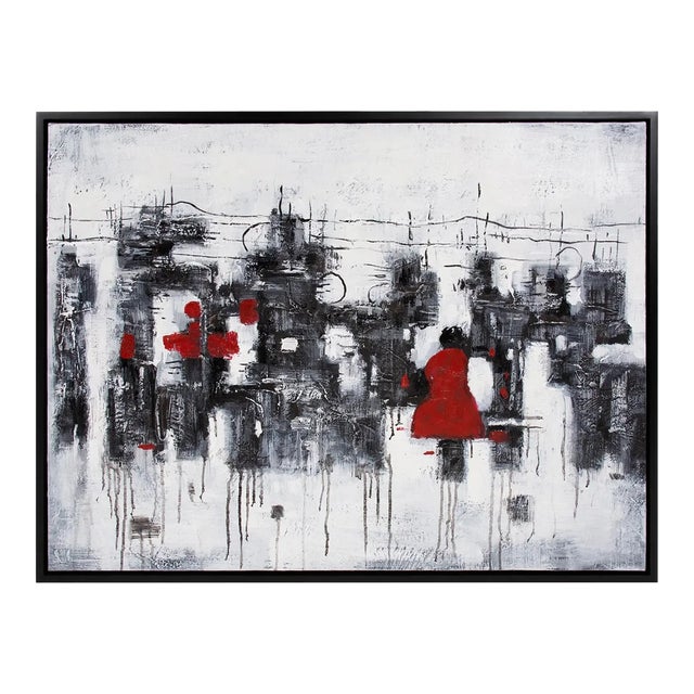 The Woman in Red Painting For Sale