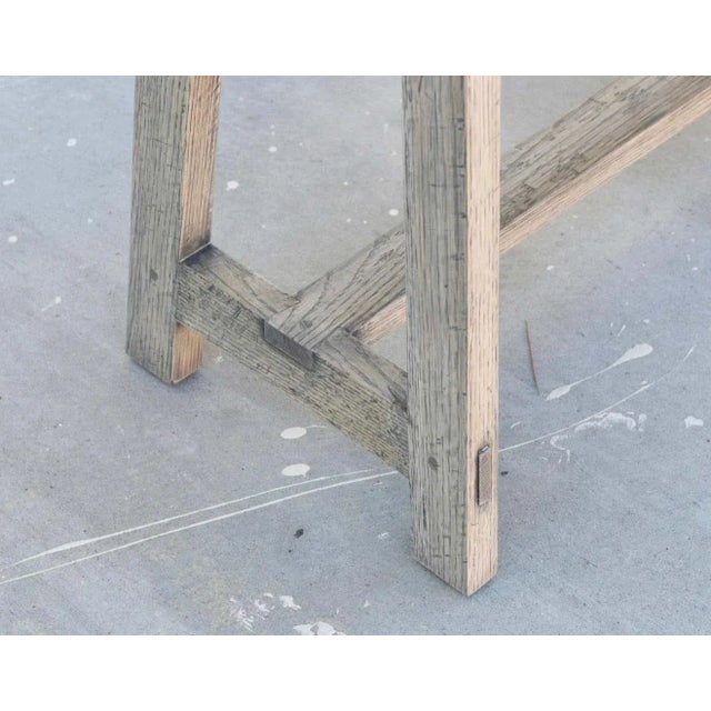 Wood Console Table Made from Oak by Petersen Antiques For Sale - Image 7 of 11