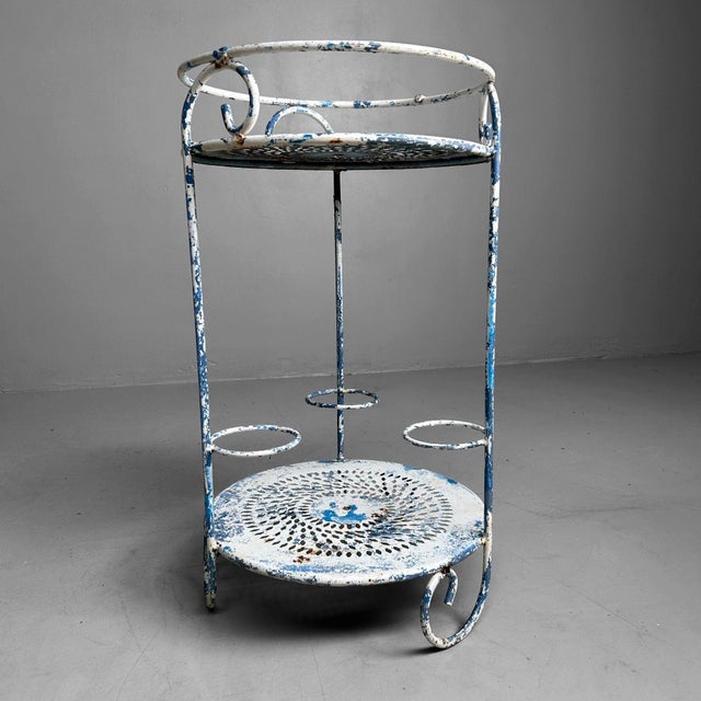 1950s French Garden Table and Chairs, 1950s-1960s, Set of 10 For Sale - Image 5 of 18