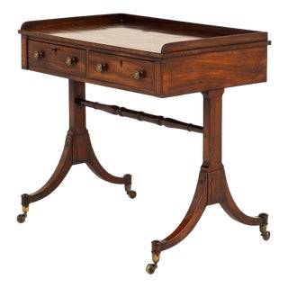 English Regency Mahogany Writing Table For Sale