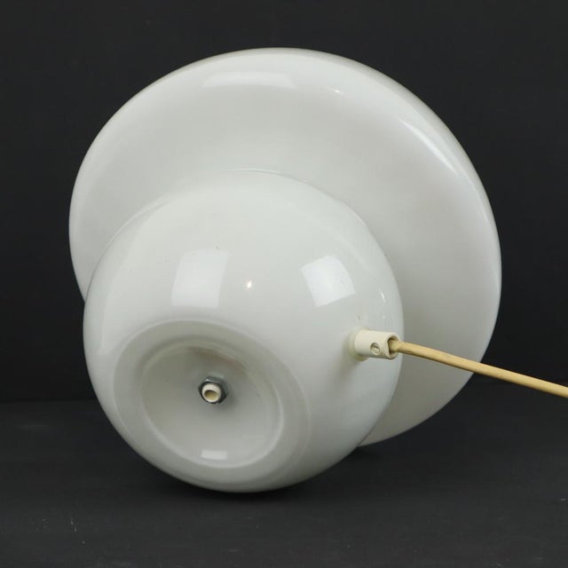 Glass Vintage Space Age Mushroom Lamp, 1960s For Sale - Image 7 of 11