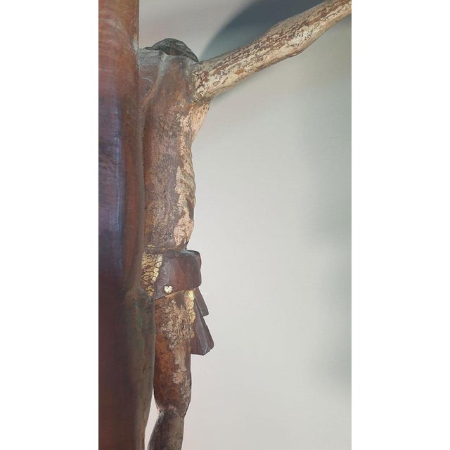 Romanesque Christ, 17th Century, Fruitwood For Sale - Image 8 of 18
