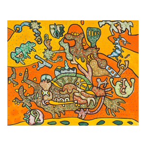 Sebastian "Batan" Matta-ClarkBottom of Summer Oceans, Abstract Surrealist Painting, 1974