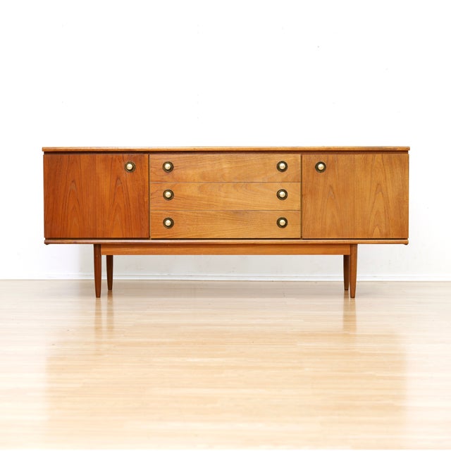 1960s 1960s Mid Century Teak Credenza For Sale - Image 5 of 10